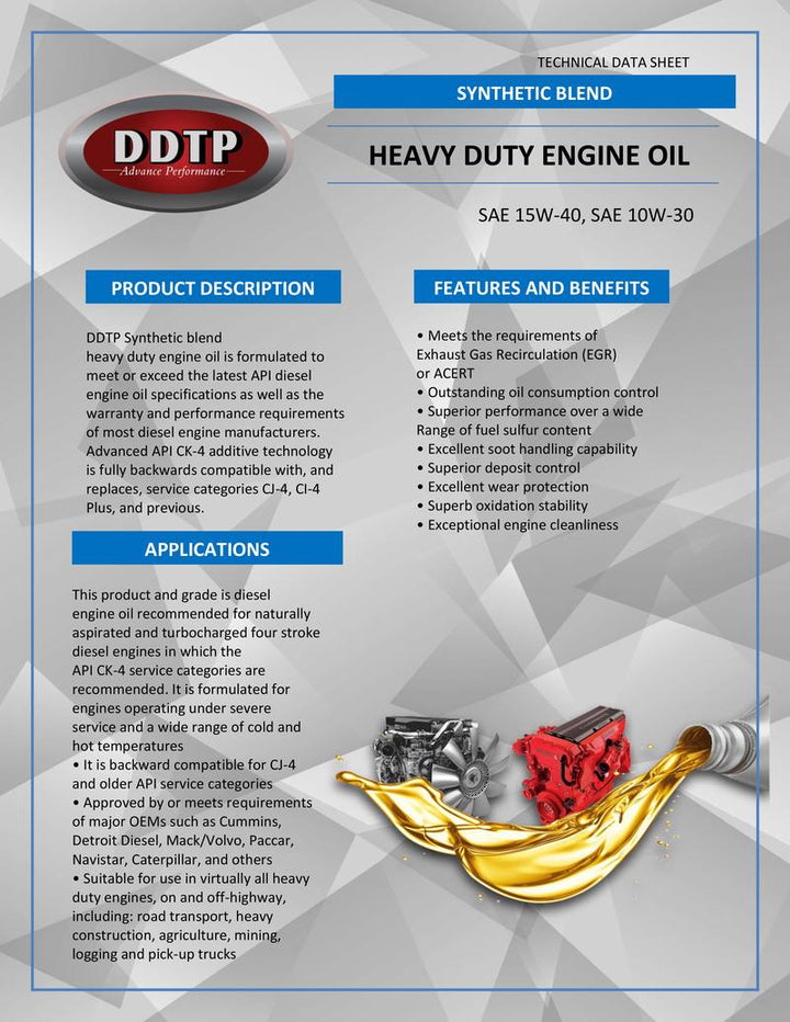 Oil 15W40 5 Gal. Pail STD Synthetic Blend CK-4