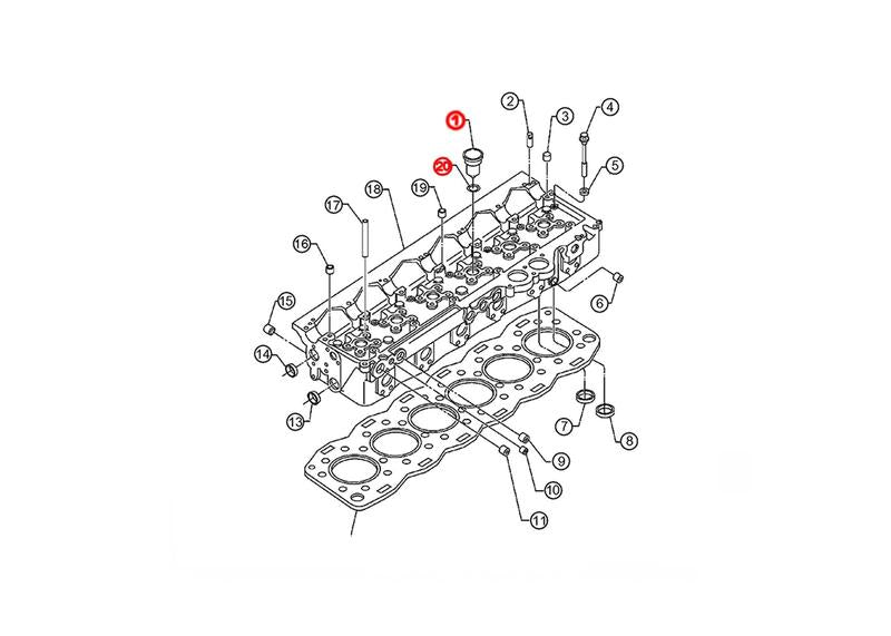 Injector Tube Sleeve (Steel) W/ O-Ring S60 14L ( 23538840 )