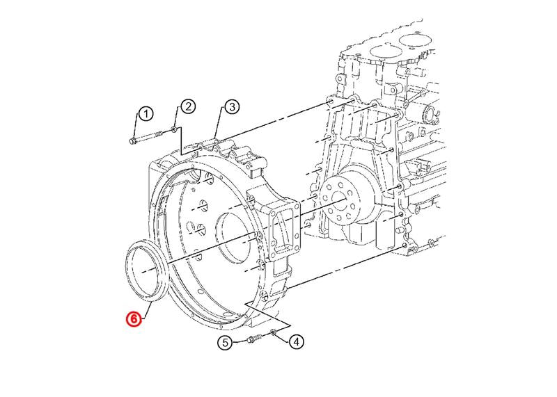 Rear Oil Engine Seal S60 12.7/14L ( 23519651 )