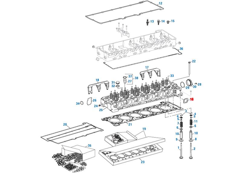 Seal Intake Manifold DD15 Set of 6 (A4720980080)