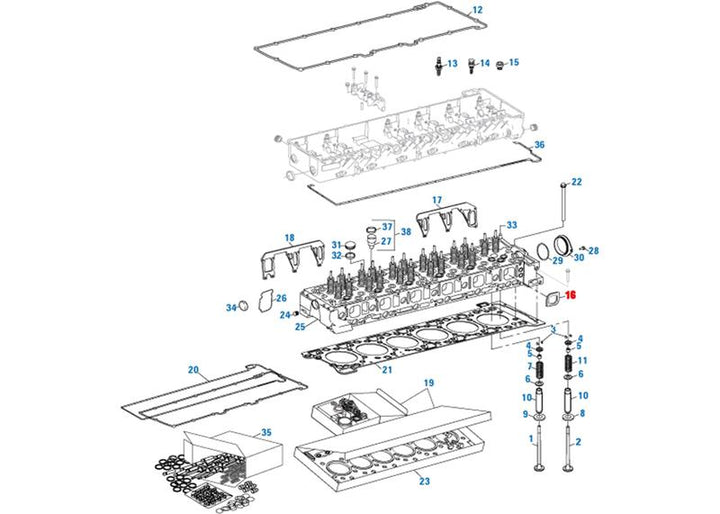 Seal Intake Manifold DD15 Set of 6 (A4720980080)