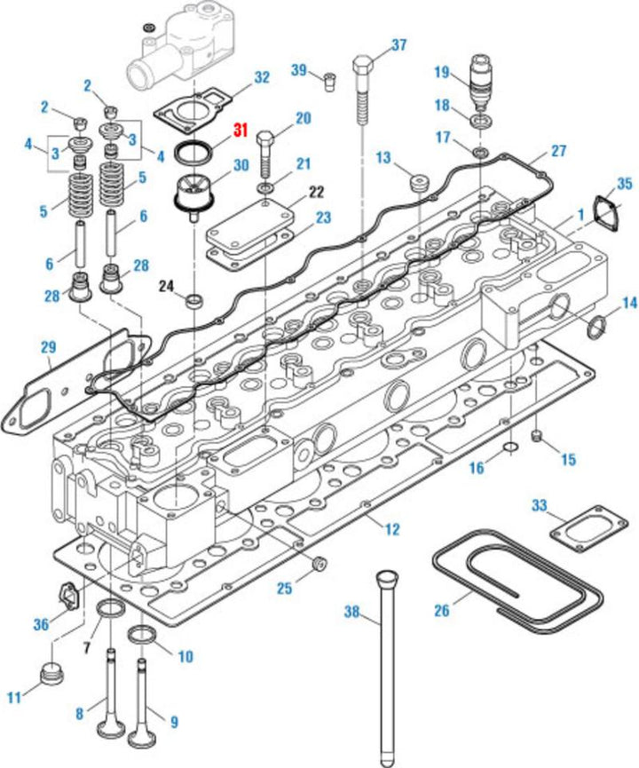 Seal Thermostat for DDE S60, Cum NT-855, Cat, Mack E6, MTU 2C (05132155)