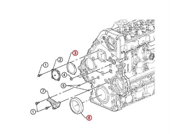 Complete Front Cover Gasket & Seal Kit for Detroit Diesel S60 14L