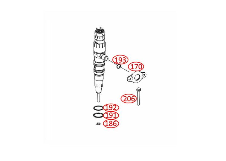Injector Seal Kit W/ Bolt DD15 Six Pack ( A4600700887 )