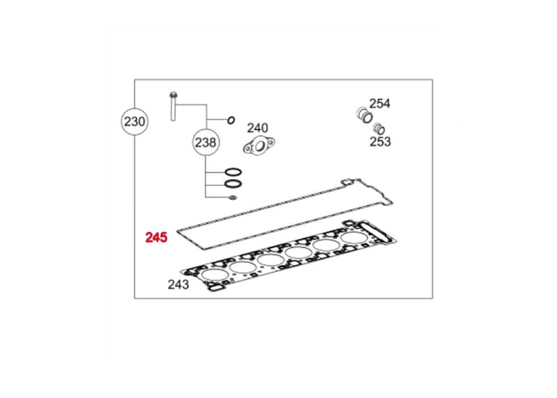 Cam Housing Gasket DD15 (A4720160780)