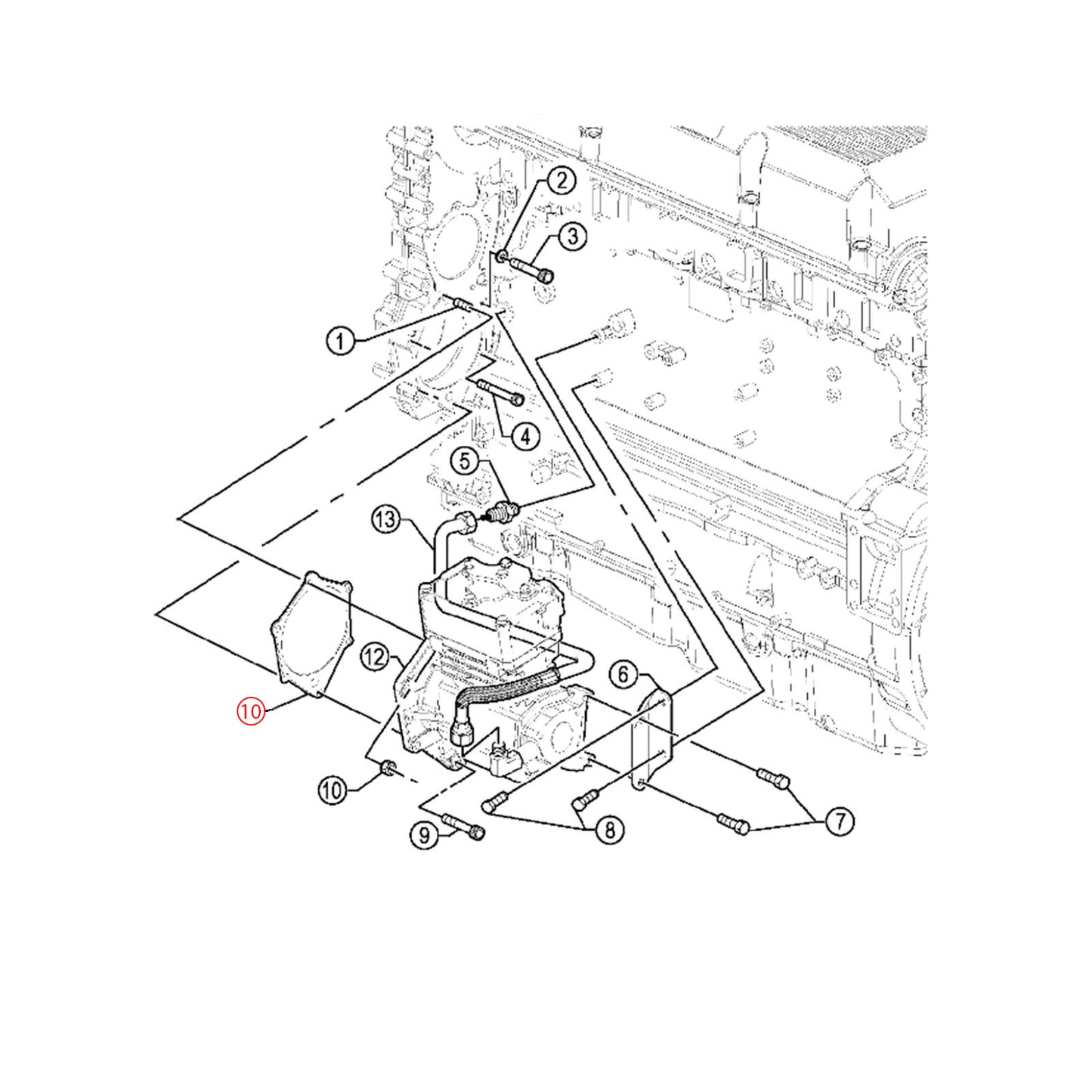 Gasket (Air Compressor) S60 12.7L