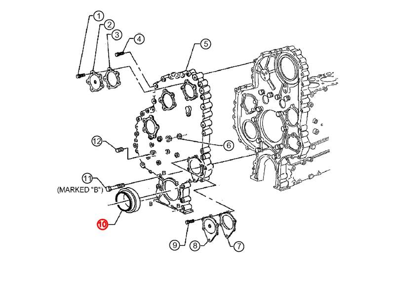 Front Oil Engine Seal S60 12.7/14L ( 23518355 )