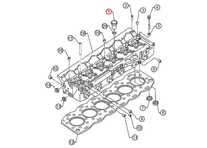 Injector Hole Kit S60 12.7L Set of 6 ( 23501580 )