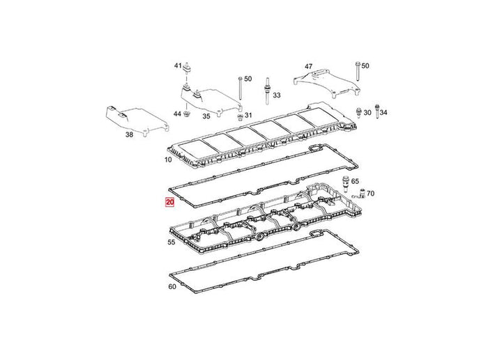 Cyl Head Cover Gasket DD15 (903 & 906) (A4720160121)
