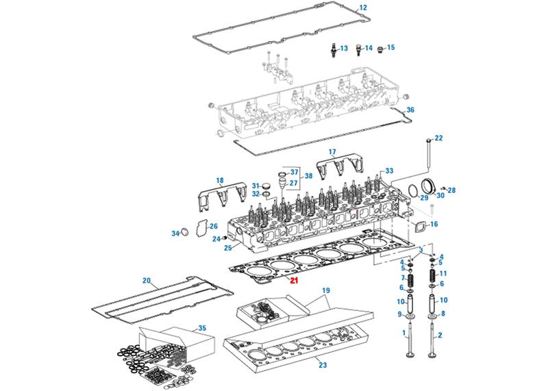 Cylinder Head Gasket DD15 (903) (A4720161420)