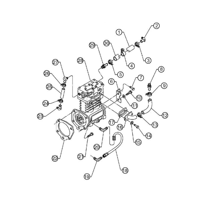 Gasket, Air Comp. Mounting S50/60 (R23505234)