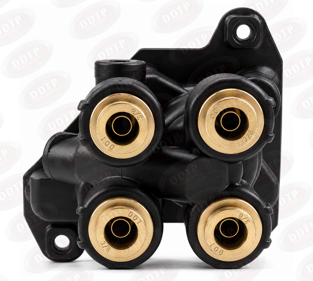 PP-DC Dash Control Brake Valve, 1/4"-20 Threaded Mounting Holes, 1/4" NPT Ports