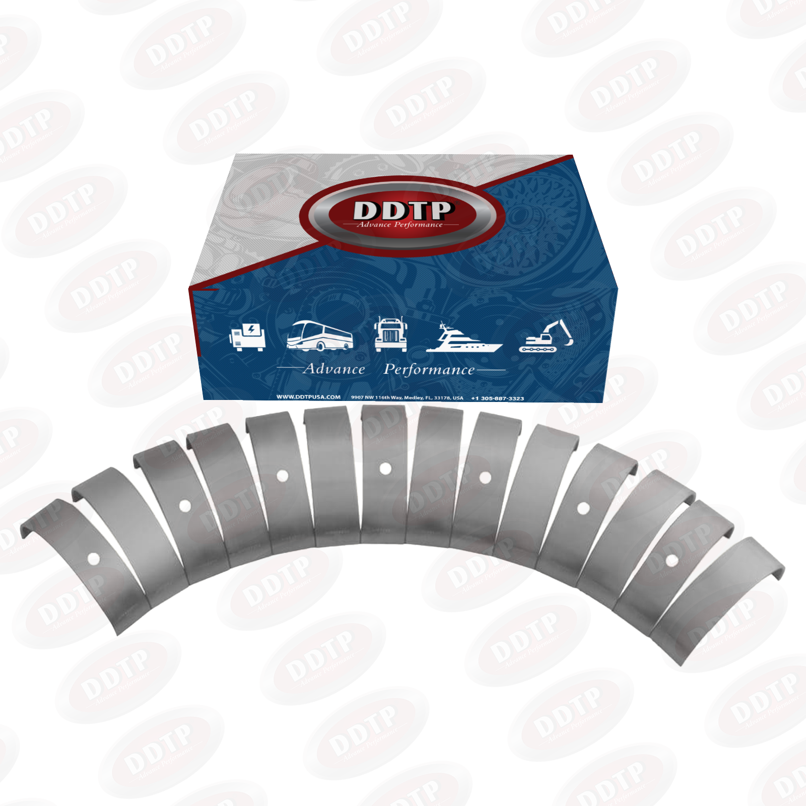 Set of 7 Crankshaft Main Bearings Set Detroit Diesel S60 (08929670 ...