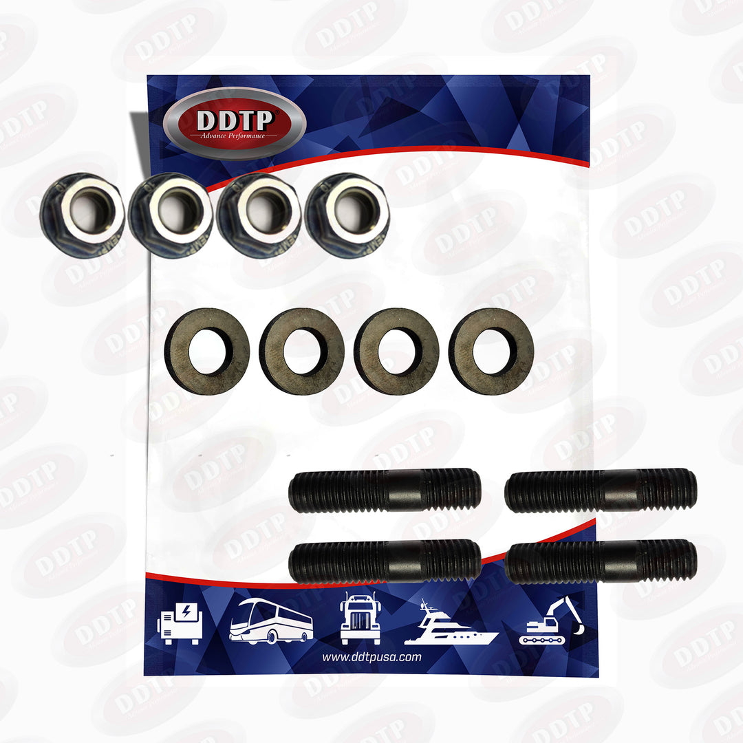 Turbo Mounting Kit S60 (4 Nuts, 4 Washers, and 4 Studs)