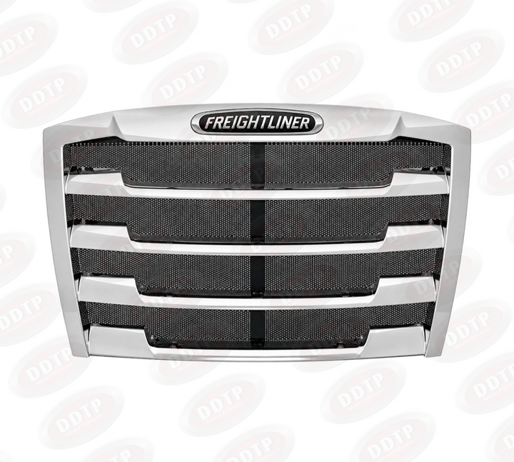 Grille-Hood Mounted Chrome, Bug Screen Freightliner Cascadia 2018-2020