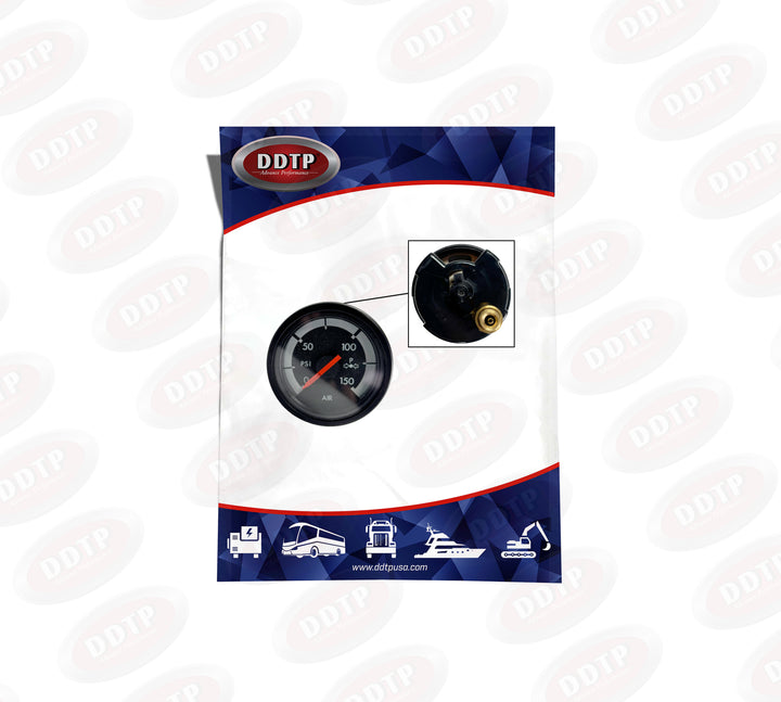Gauge Air Pressure Primary DR PSI Black (Freightliner)