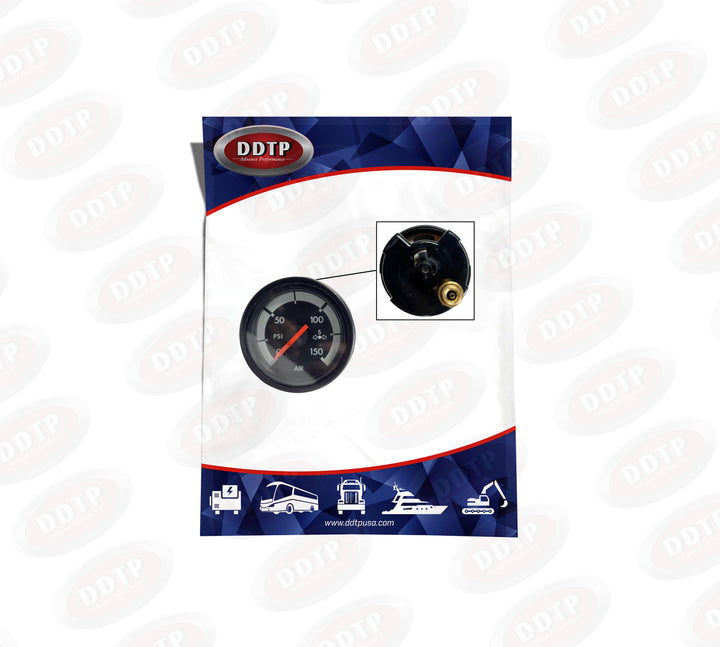 Gauge Air Pressure Secondary DR PSI Black (Freightliner)