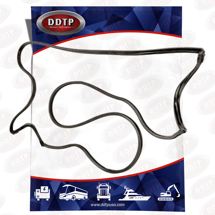 Junta de tapa de balancín negra para motores Detroit Diesel serie 60 de 12,7 l y 14 l (23522269)