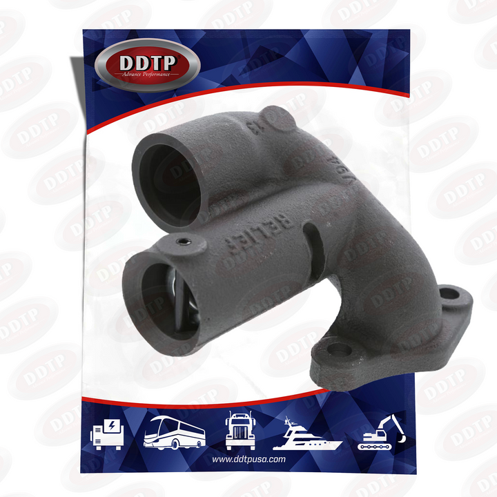 Oil Pump Relief Valve Elbow ASM Detroit Diesel S60 (23528691)