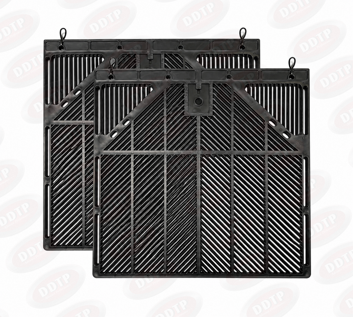 G Force Aerodynamic Mud Flap Black 3/8" 24" x 24" Set of 2