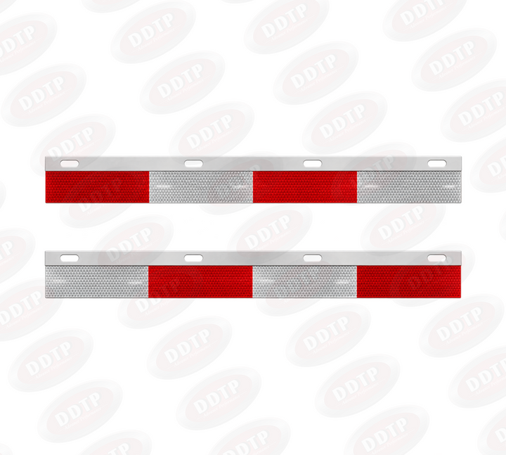 Tiras de visibilidad de aluminio rectas (juego de 2)
