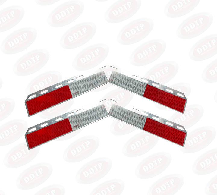 Conspicuity Strips Aluminum Angled (Set of 2)