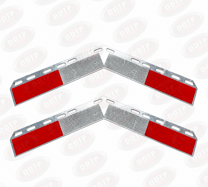 Tiras de visibilidad de aluminio en ángulo (juego de 2)