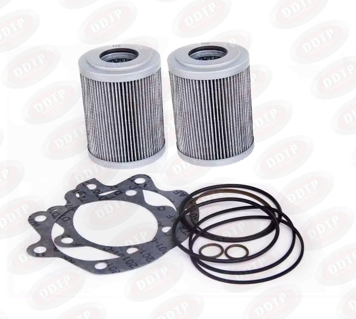 Twin Oil Filter Kit 4" for Allison Transmission 3000 and 4000 Series 2" Sump With Seals and Gaskets.