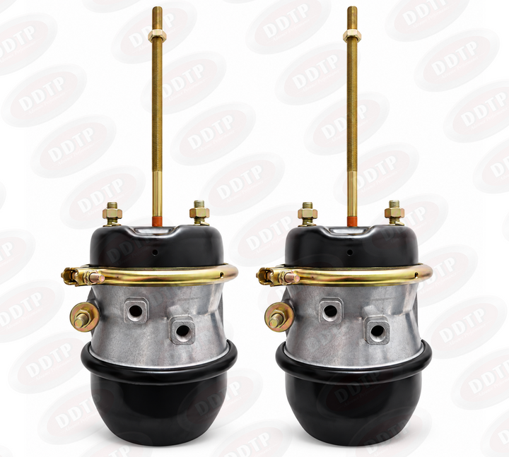 Air Brake Spring Brake Chamber Set of 2 | Heavy Duty Long Stroke Type 30/30 | 3.0" Stroke