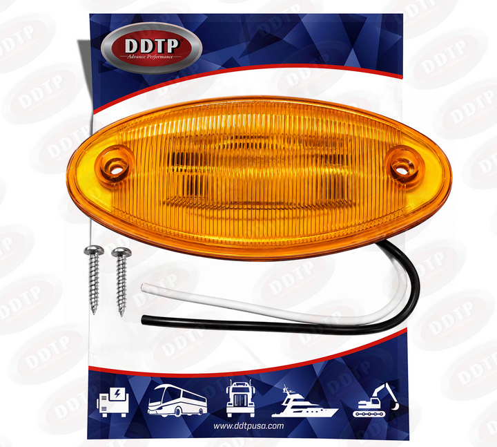 Amber LED Oval Cab Marker Light International