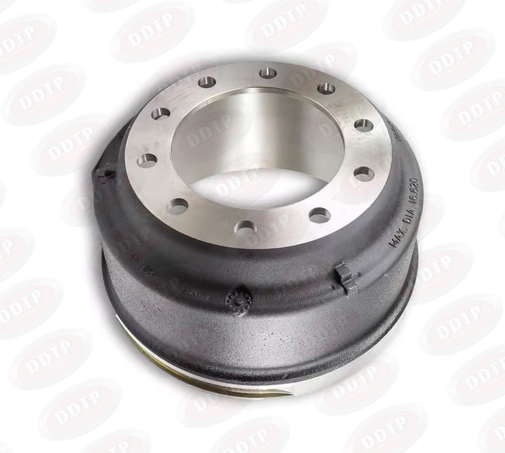 Heavy Duty Brake Drum | 10-Hole Wheel End Brake Drum | Commercial Truck & Trailer Application (3807AX)