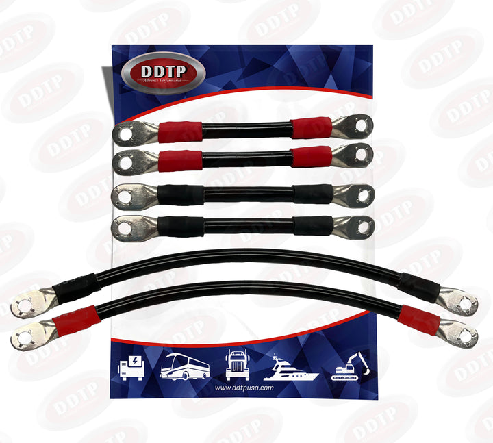 Cable, Cross-Over Stud To Stud 8" & 16" Set 2 - Red 8" + 2 Black 8" + 1 - Red 16" + 1- Black 16" ( 422154DKITB )