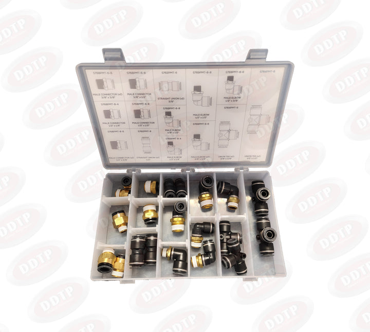 Quick-Fix Air Brake Line Repair Kit Includes 21 Composite Fittings ( 424314 )