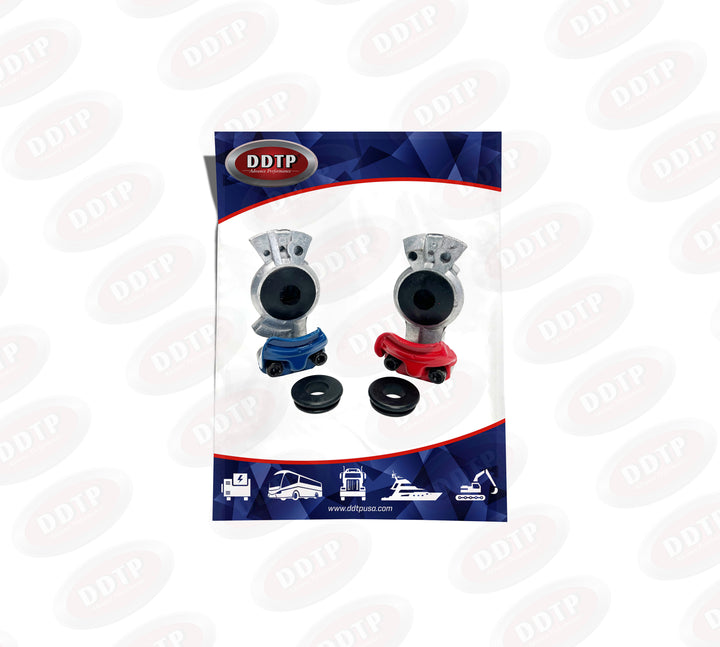 Glandhand Kit Standard Aluminum Finish 1 - Emergency(Red) + 1 - Service(Blue) + 2 - Poly Seals ( 441016DKIT )