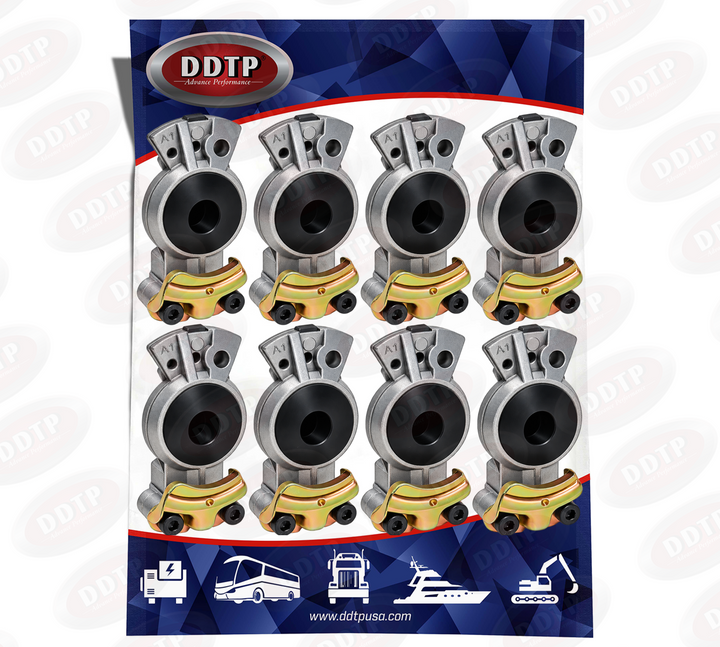 Glandhand Standard Universal Aluminum Finish Rubber Seal Cast Gold Set of 8