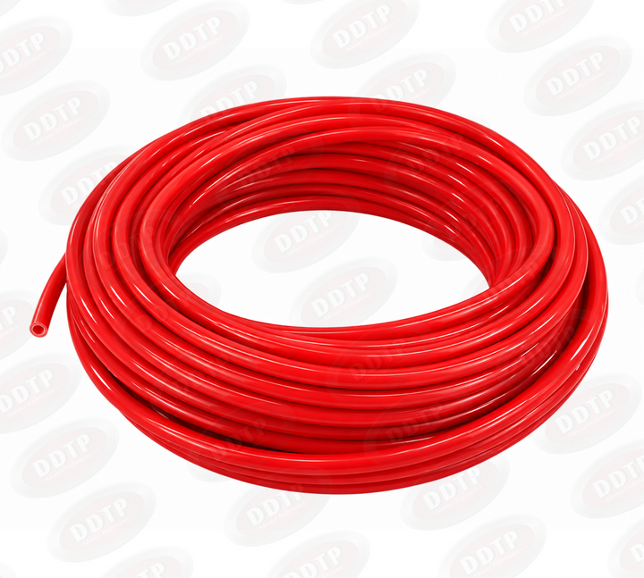 Red Nylon Tubing Air Brake 1/2" 100 FT