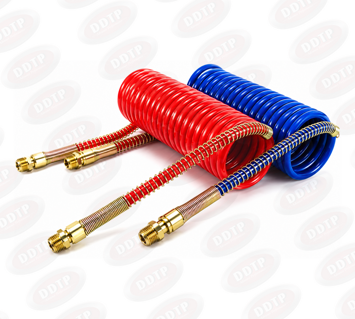 Conjunto de aire en espiral de 12' con cables de 6" y 1/2" NPT