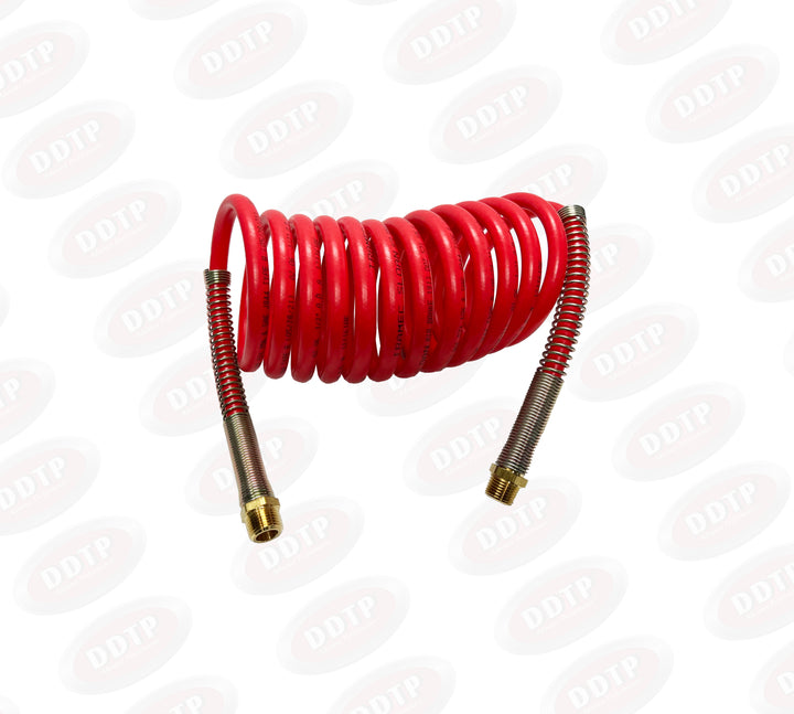 Coiled Air Red 12' w/ 6" Leads 1/2" NPT