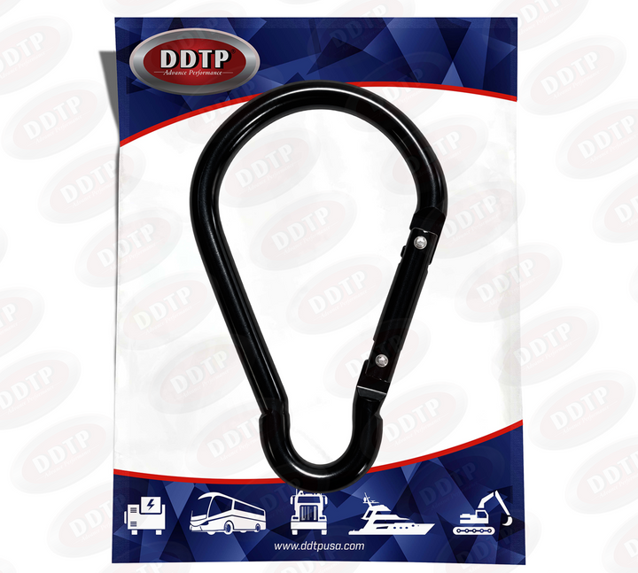 Metal loop Spring-loaded Air Hose and   Hardware Support Carabiner 3 1/2" X 2"