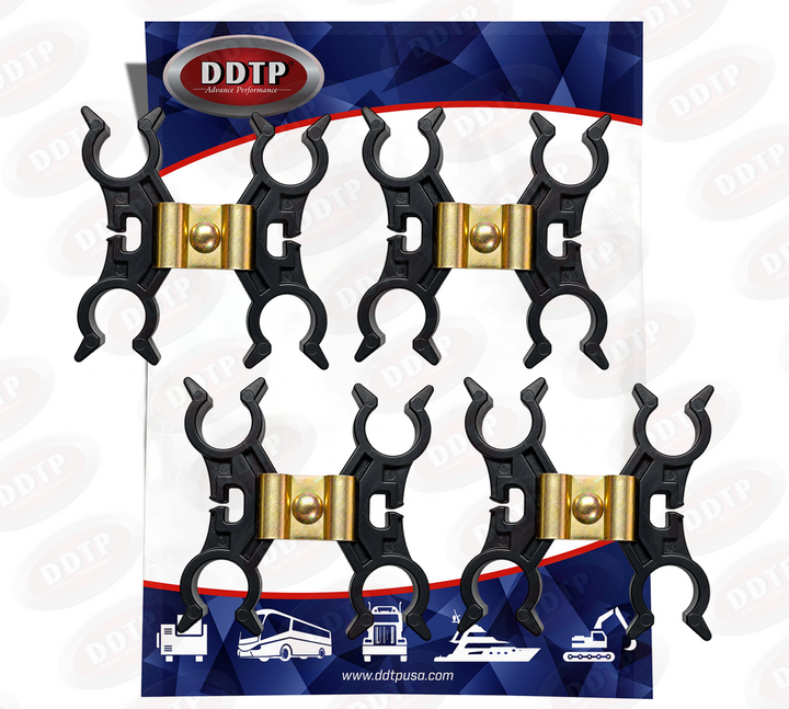 Juego de 4 separadores de manguera de 3/8" con 4 orificios (4X663838DSET)