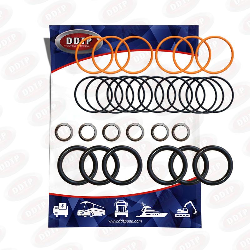 Detroit Injector Kit Injector Seal Kit for Detroit Diesel Engine Series 60 12.7L (Six Pack ...
