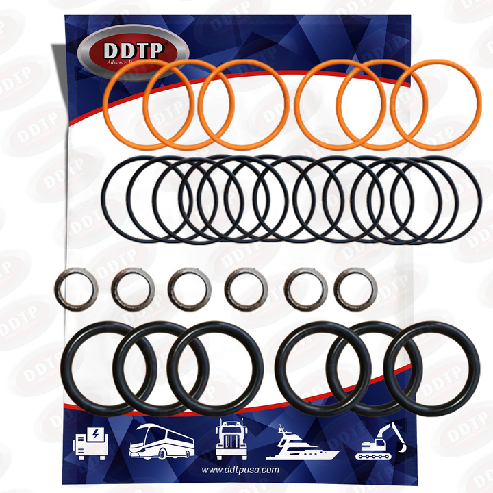Injector Seal Kit for Detroit Diesel Engine Series 60 12.7L (Six Pack)