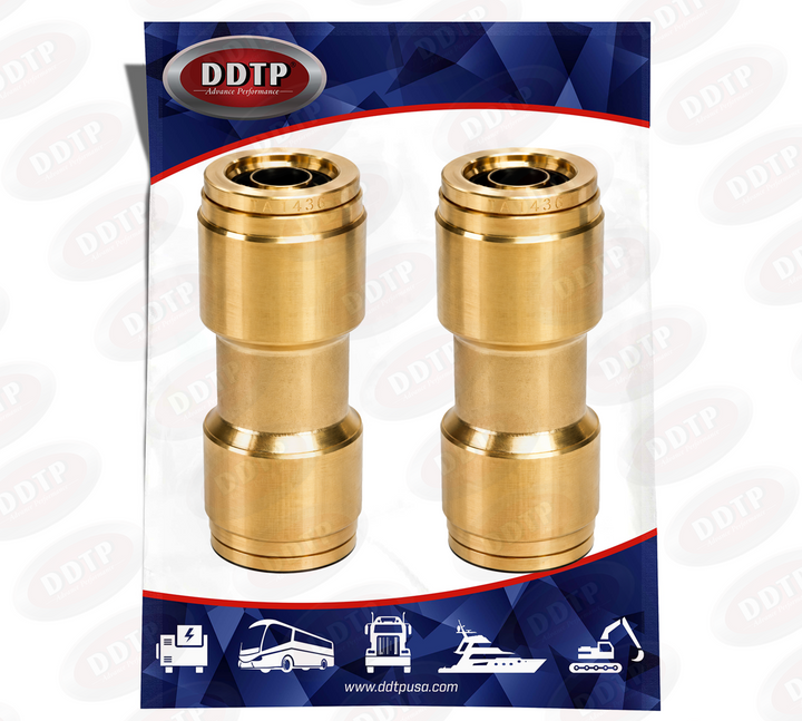 Unión de tubo de 1/4" de diámetro exterior (juego de 2)