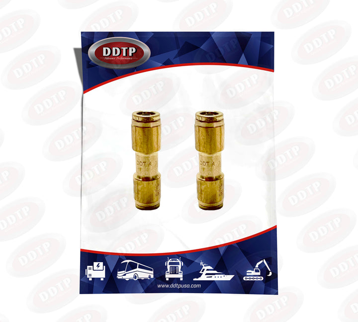 Tube Union 1/4" OD (Set of 2)