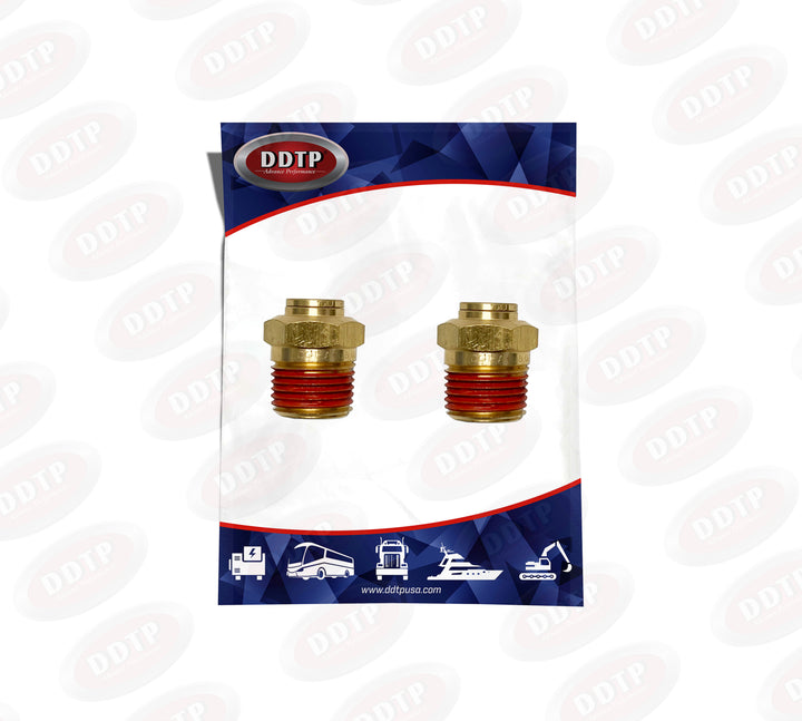 Male Connector 3/8" OD x 1/4" NPT (Set of 2)