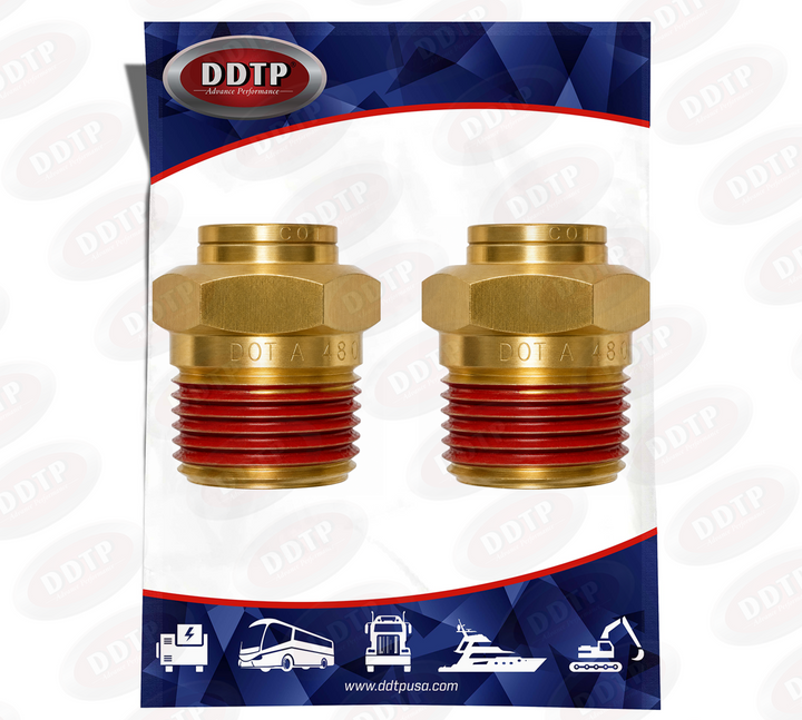 Conector macho de 3/8" de diámetro exterior x 1/4" NPT (juego de 2)