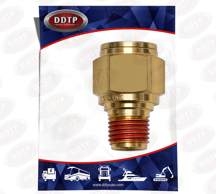 Fitting Push-In Brass Male Connector 5/8" x 1/2"