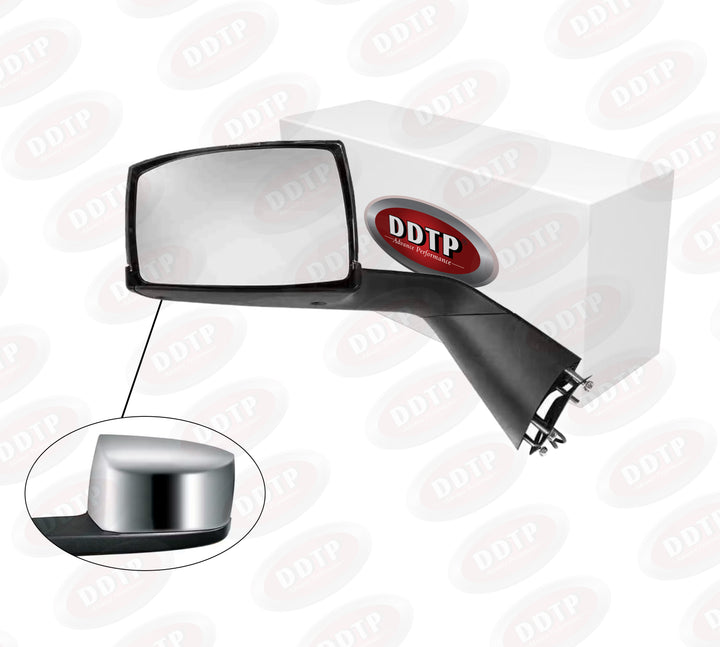 Chrome RH Volvo Hood Mirror w/ Mounting Kit (2004-2014)