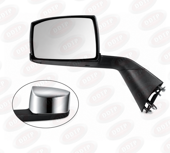 Chrome Right Hand Volvo Hood Mirror with Mounting Kit 2004-2014