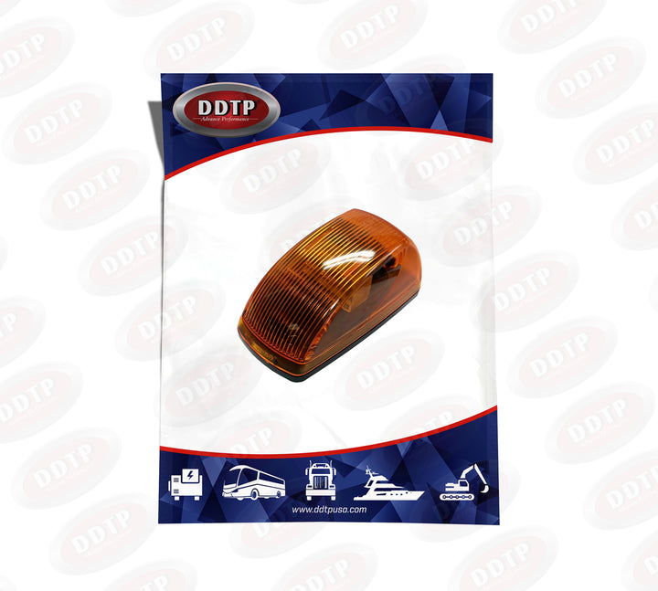Amber LED Cab Marker Light with Factory 2 Pin Connector (Freightliner M2)